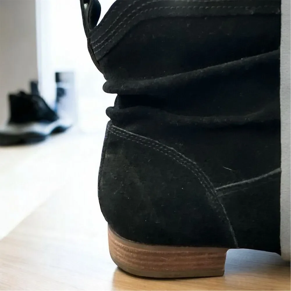 Koolaburra by UGG Lorelei Women's Black Suede Zip Side Ankle Boots Size 11